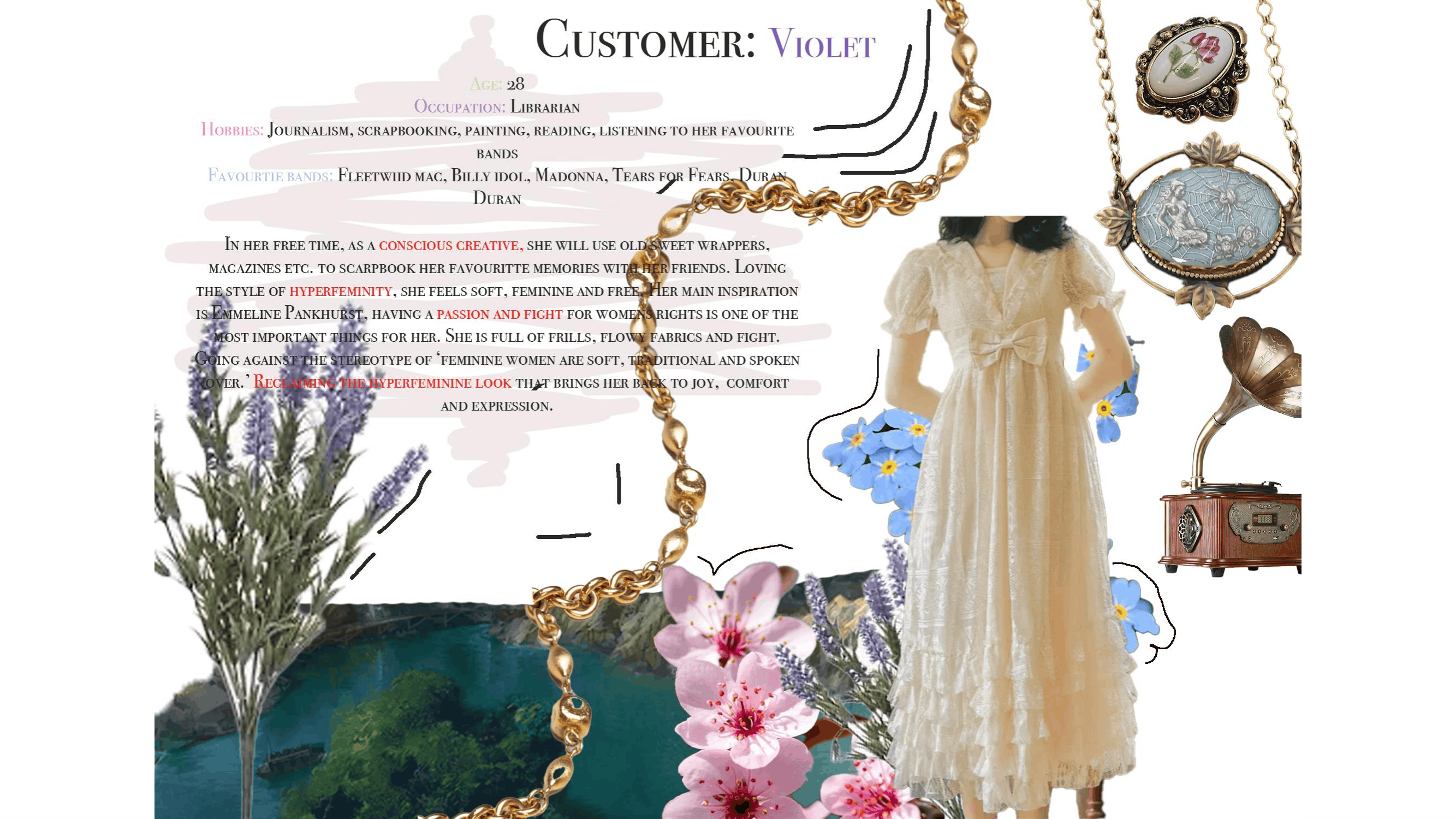 River Island customer profile — Violet, librarian and conscious creative