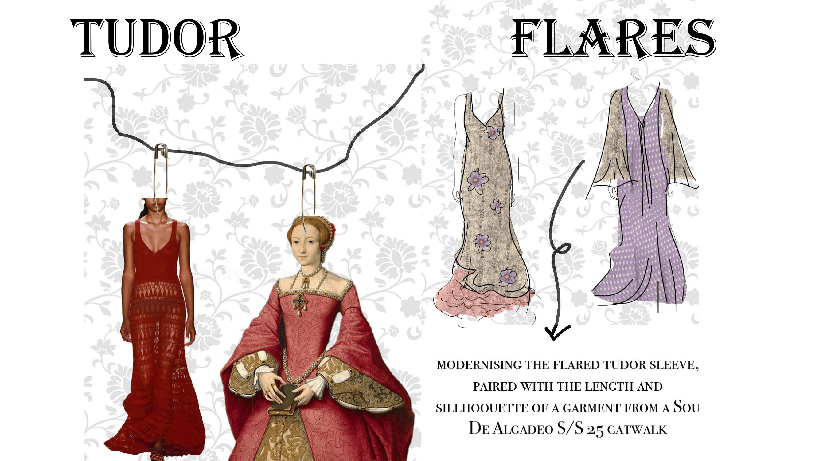 River Island — Tudor flares design development