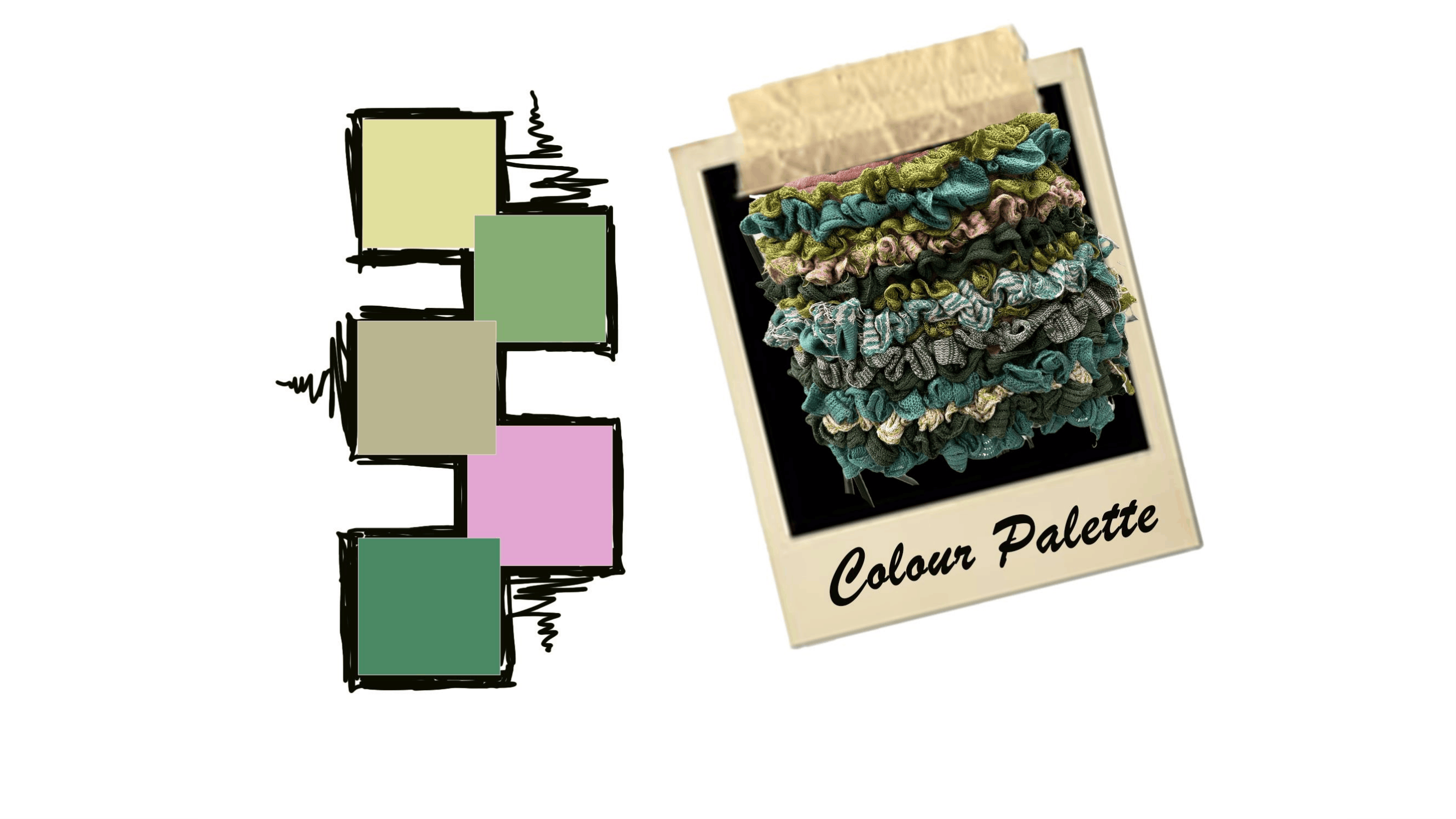 River Island colour palette board
